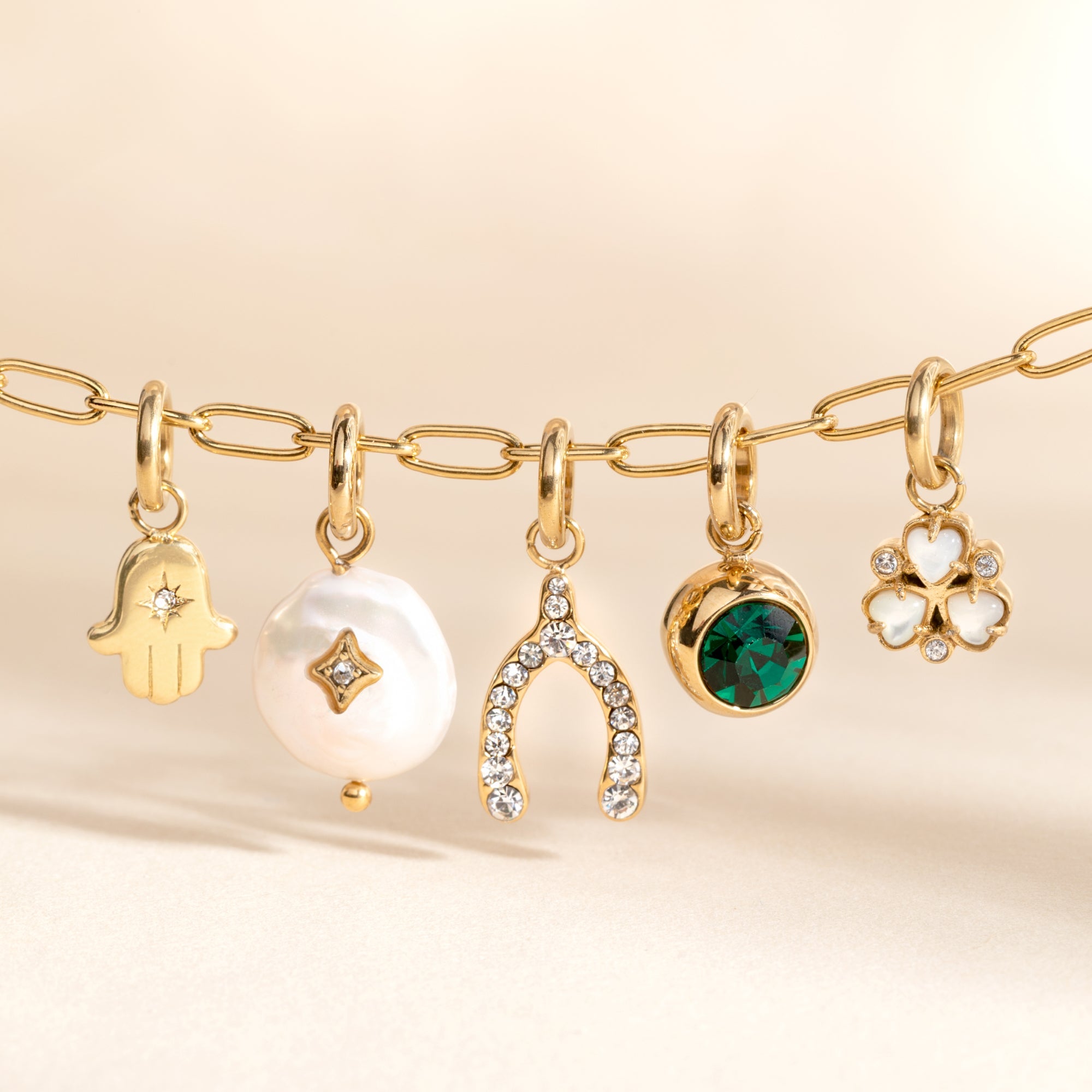 Pave Wishbone Interchangeable Charm