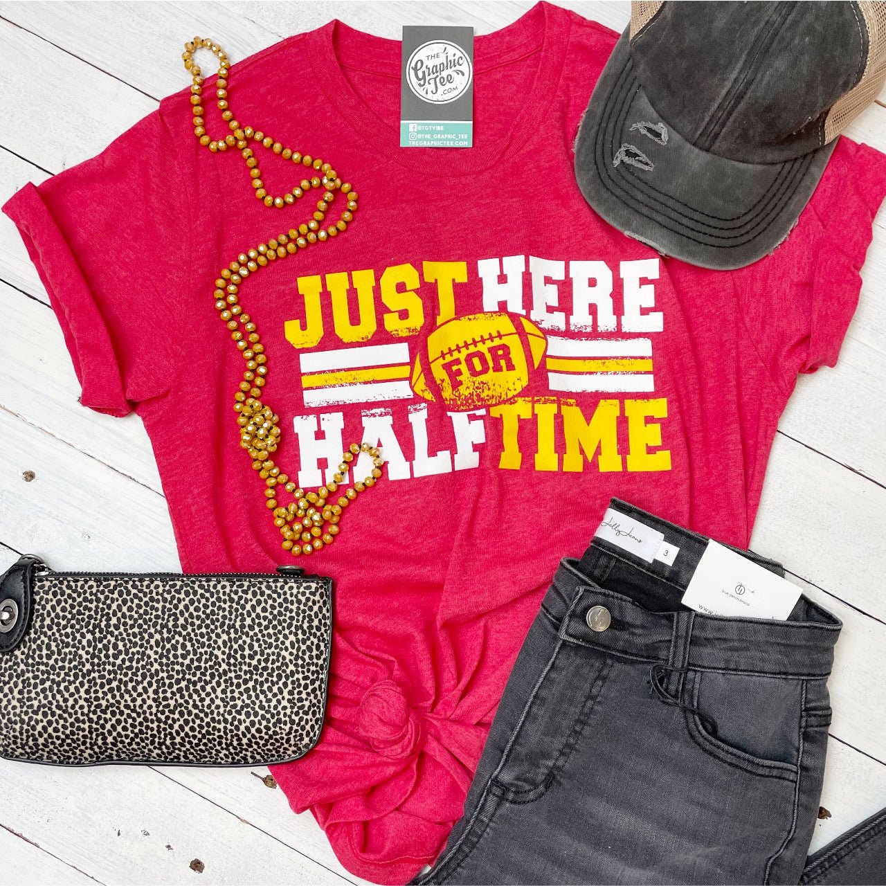 Just Here For Halftime Unisex Tee