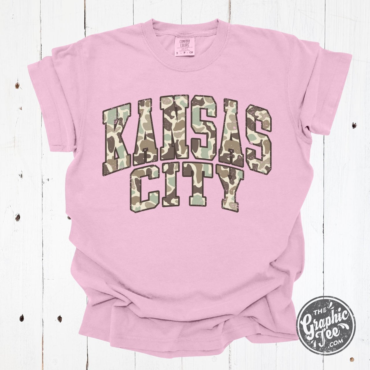 Kansas City Duck Camo Pigment Dyed Tee