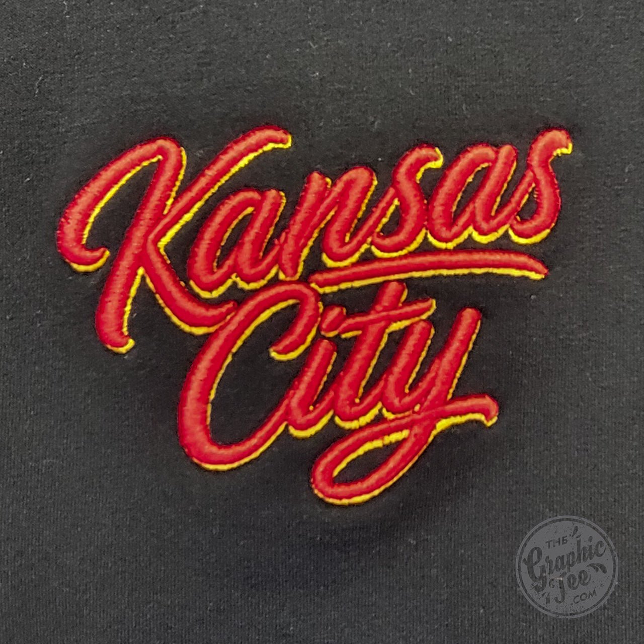 Kansas City Script 3D Embroidered Women’s Quarter-Zip Pullover