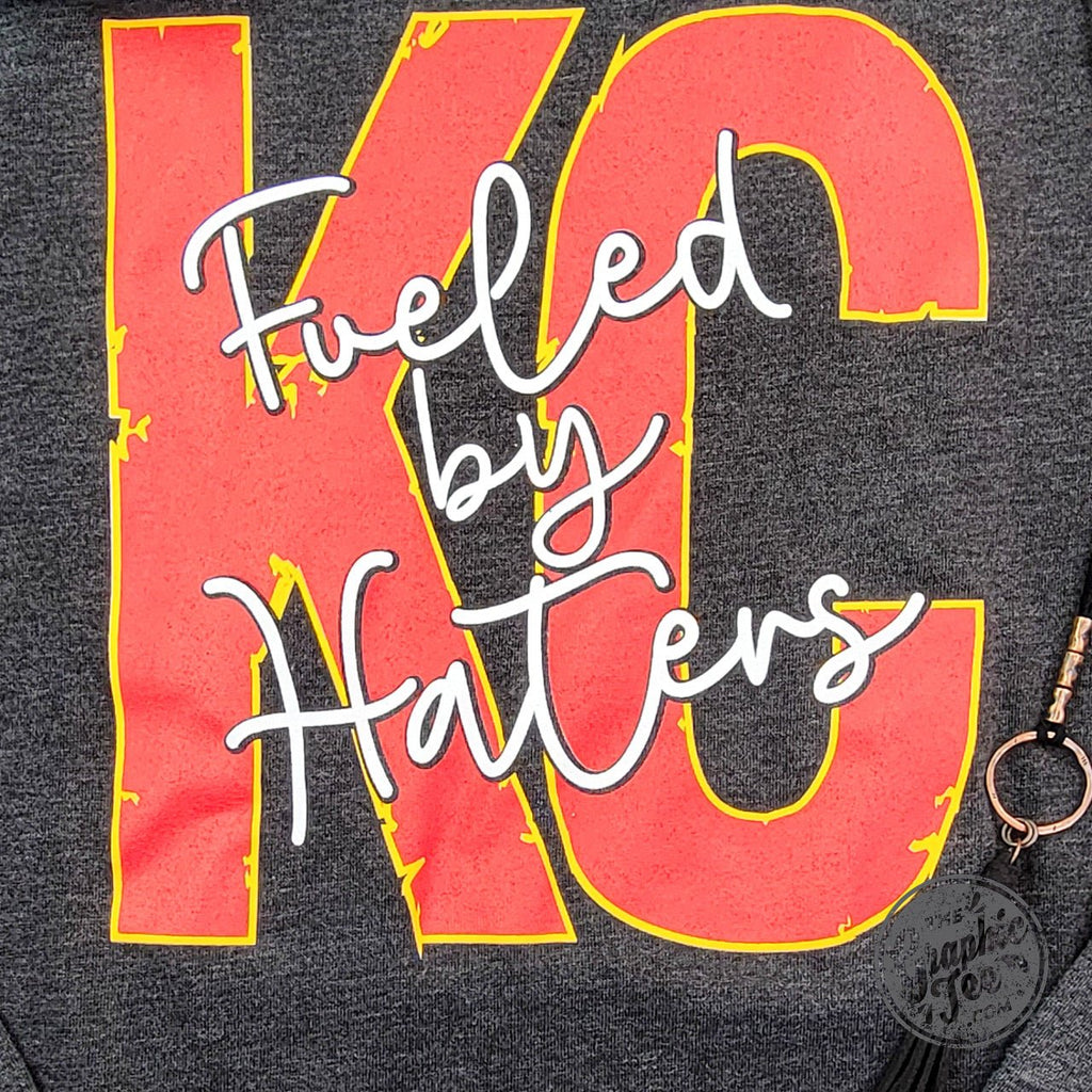 KC Fueled By Haters Mineral Washed Ladies Lace Up Sweatshirt
