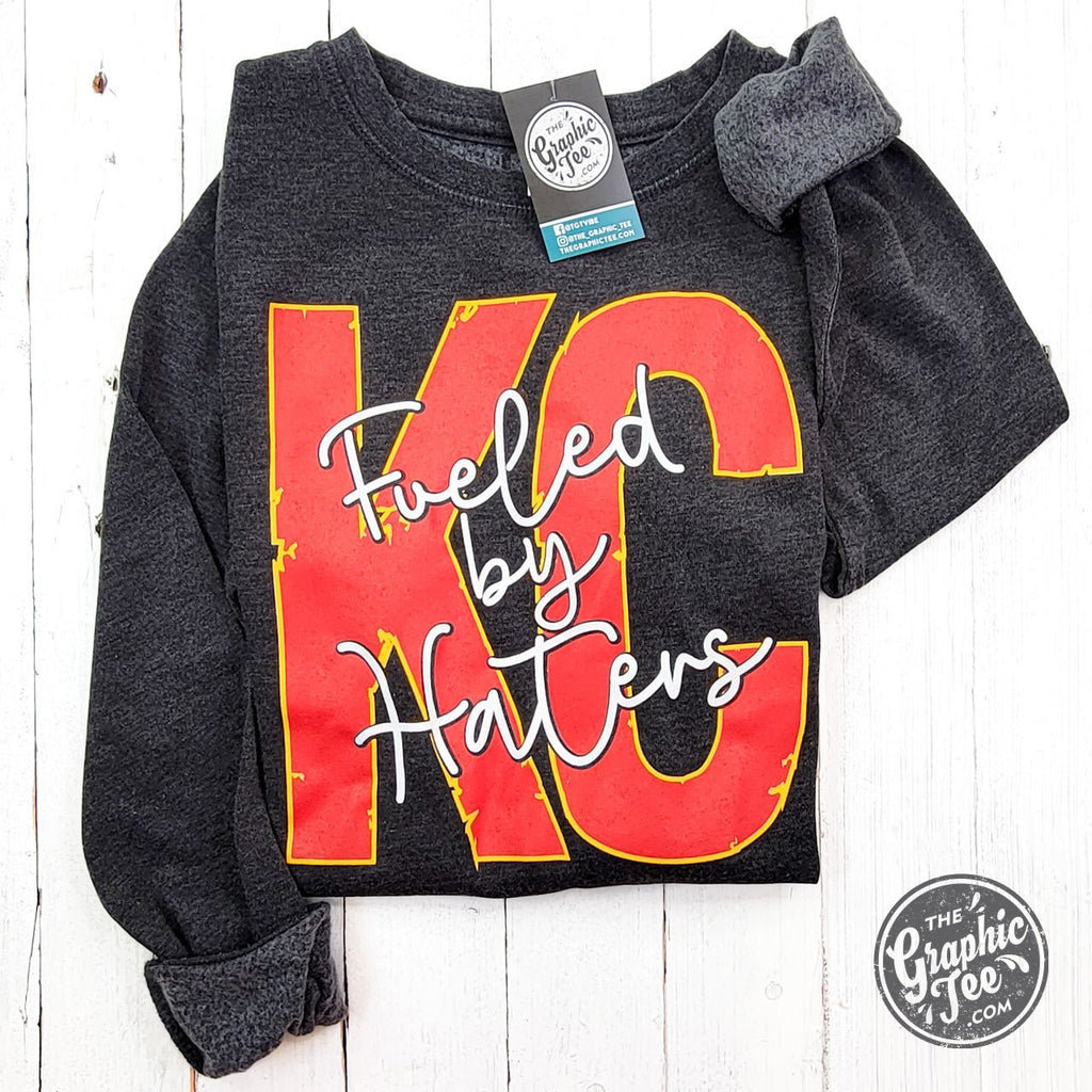 KC Fueled By Haters Mineral Washed Ladies Lace Up Sweatshirt