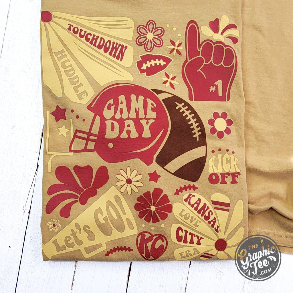 KC Groovy Mustard Comfort Colors Long Sleeve Tee