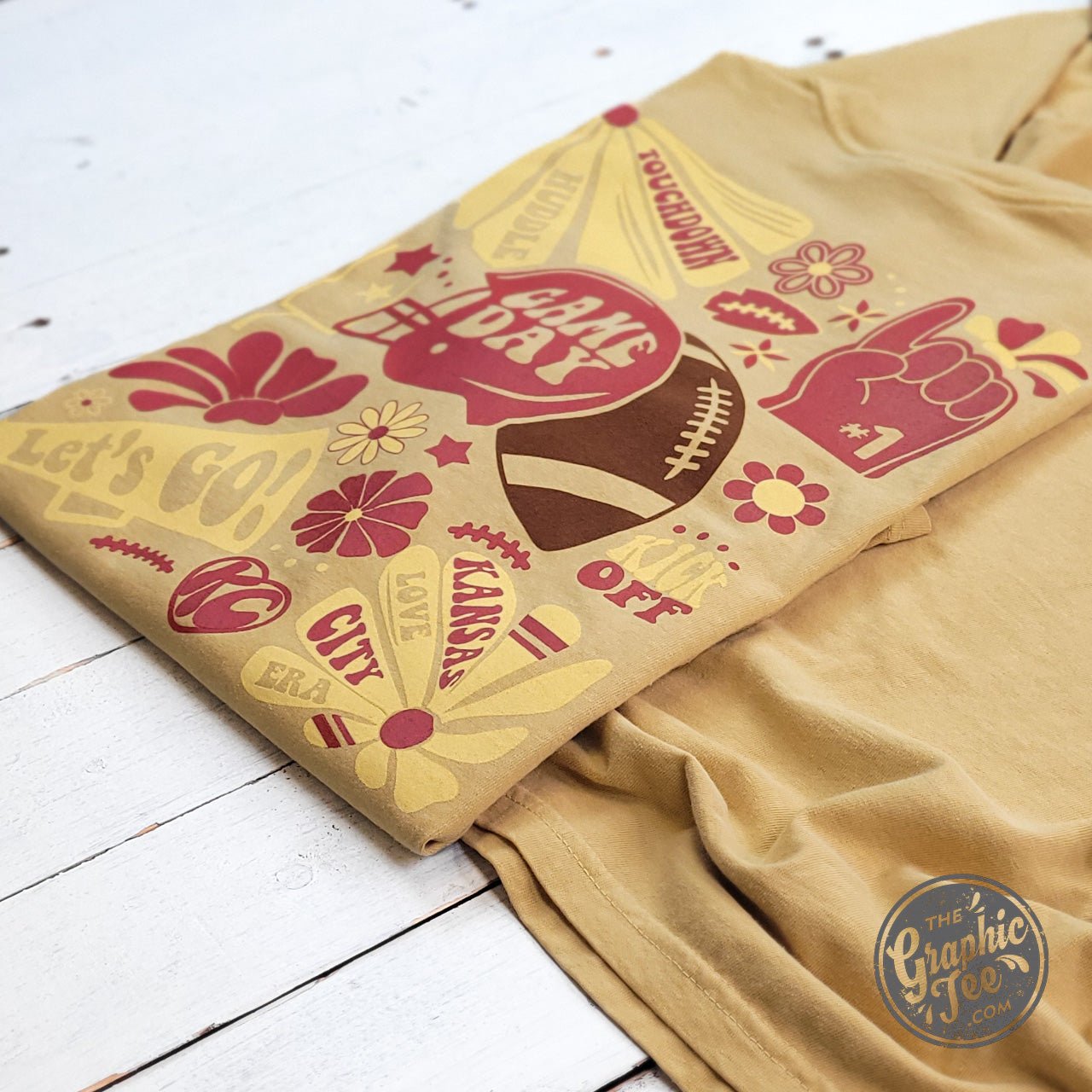 KC Groovy Mustard Comfort Colors Long Sleeve Tee