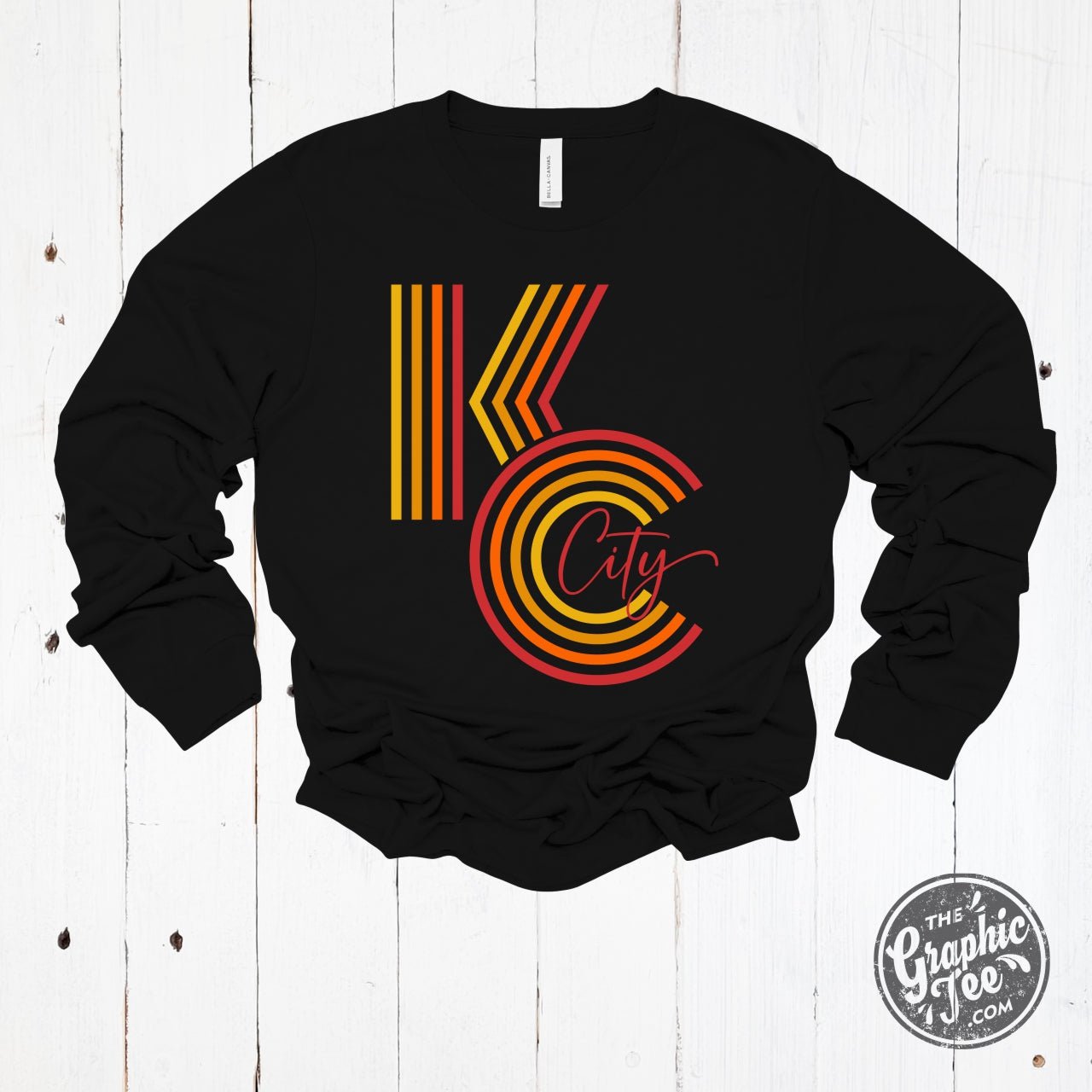 KC Ombre Black Long Sleeve Tee