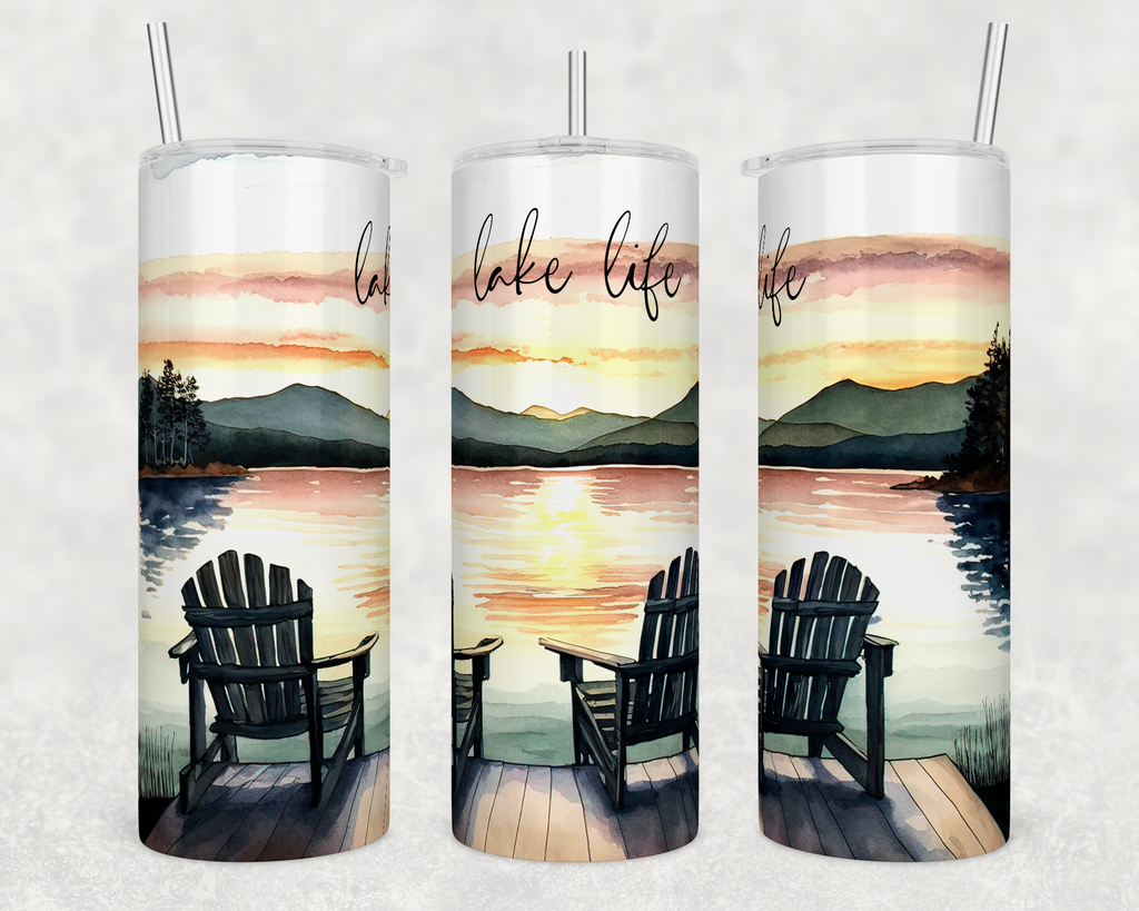 Lake Life 20oz Skinny Tumbler