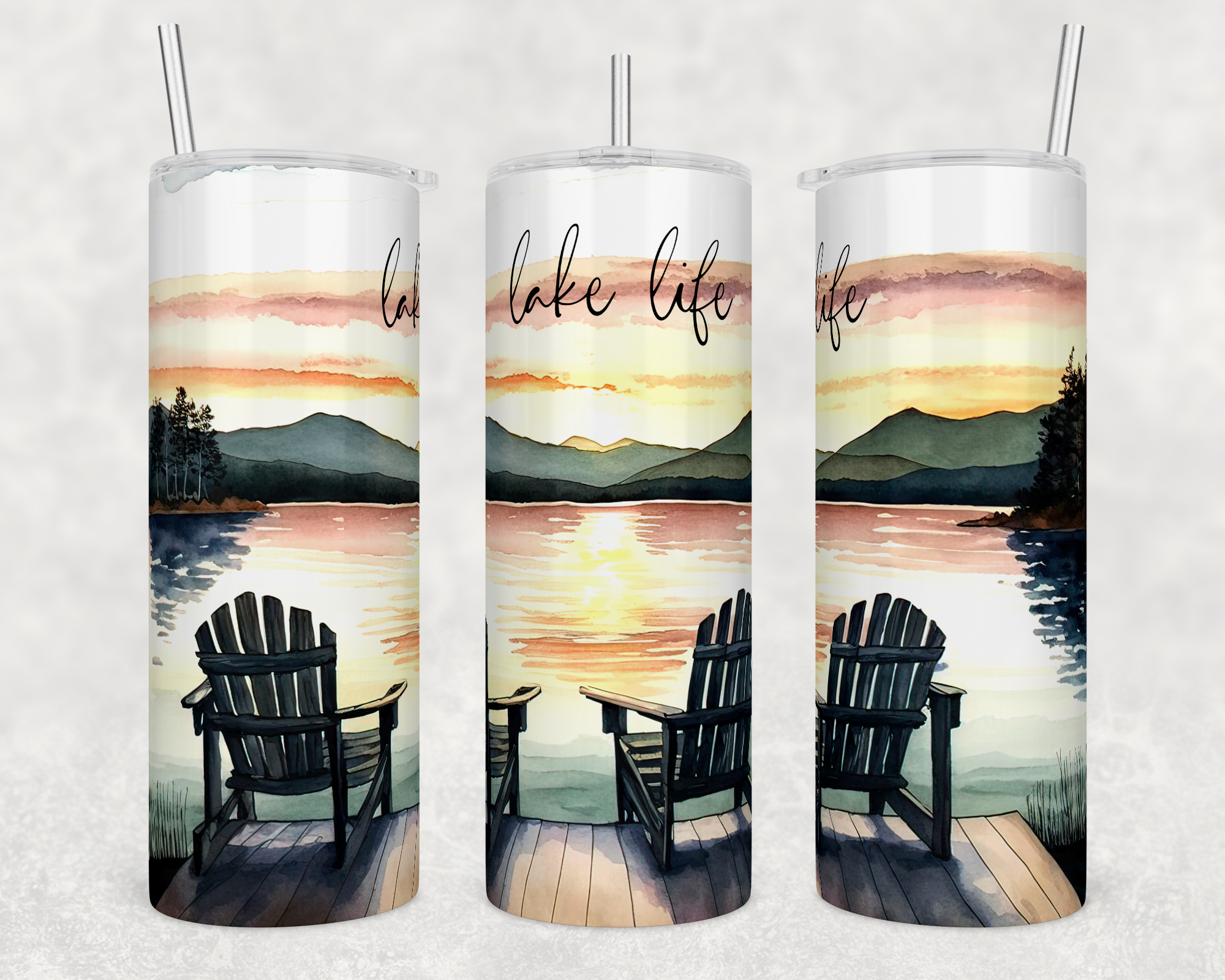 Lake Life 20oz Skinny Tumbler
