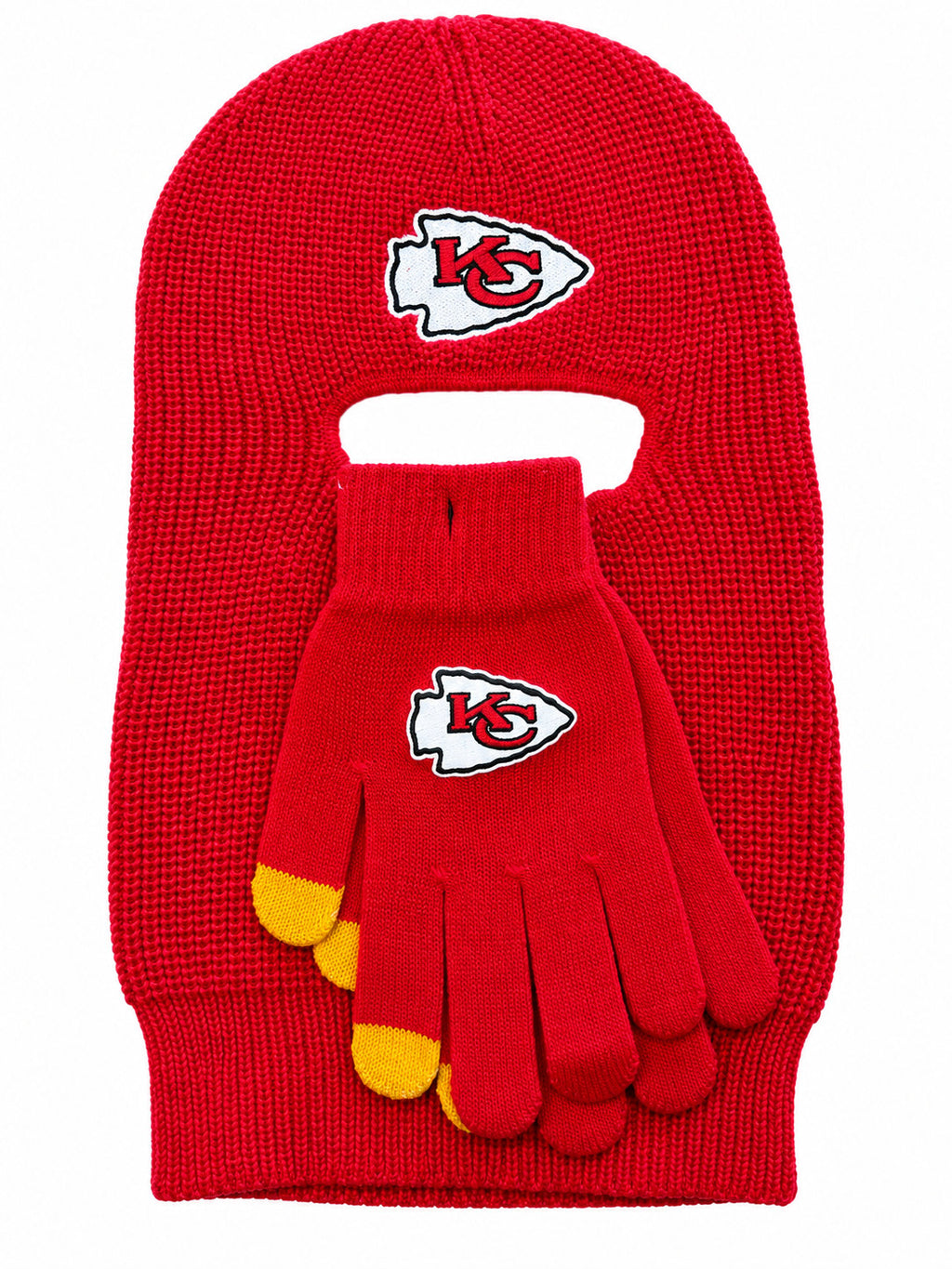 Chiefs Balaclava & Gloves Set ❤️💛🏈