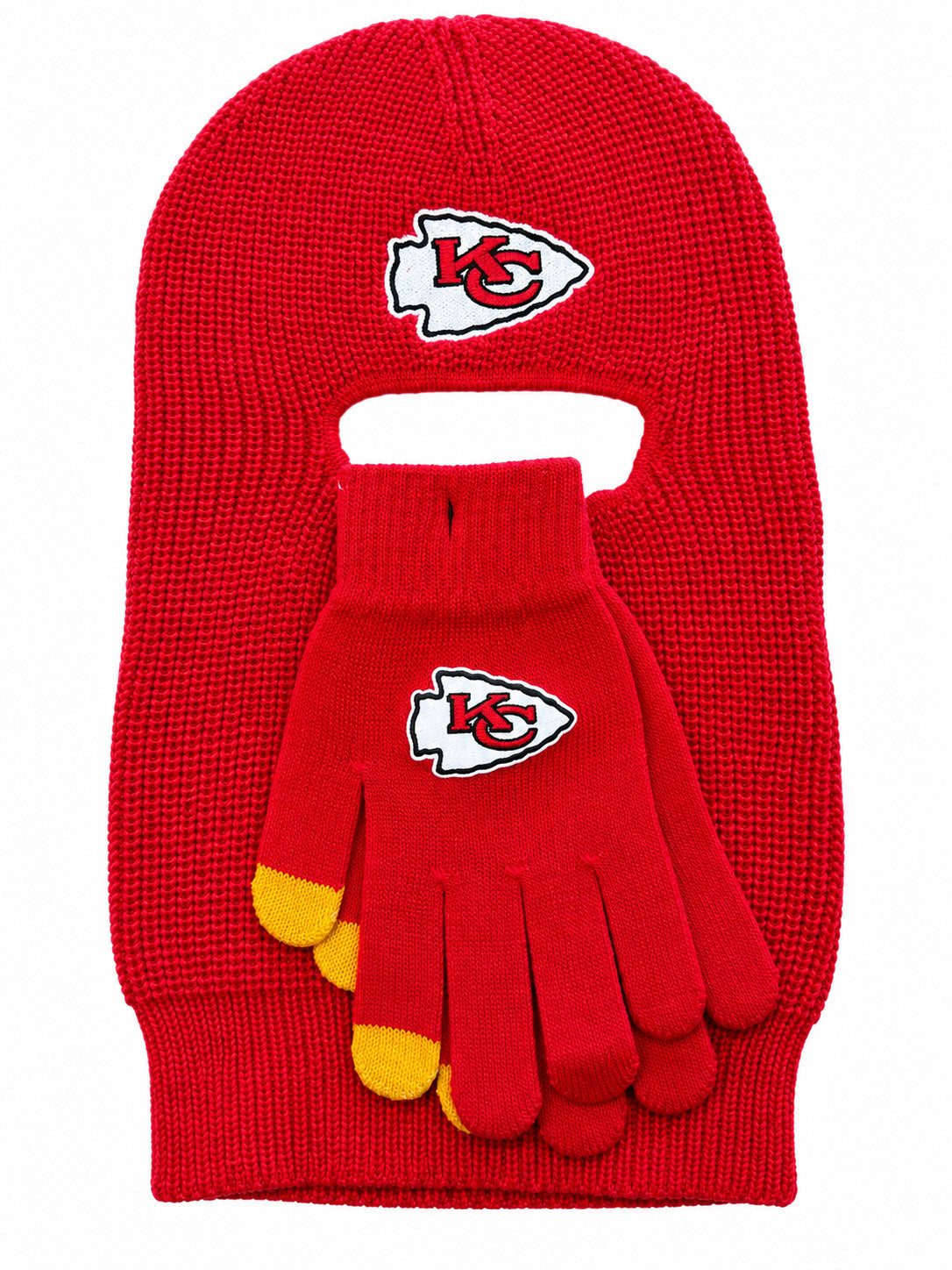 Chiefs Balaclava & Gloves Set ❤️💛🏈