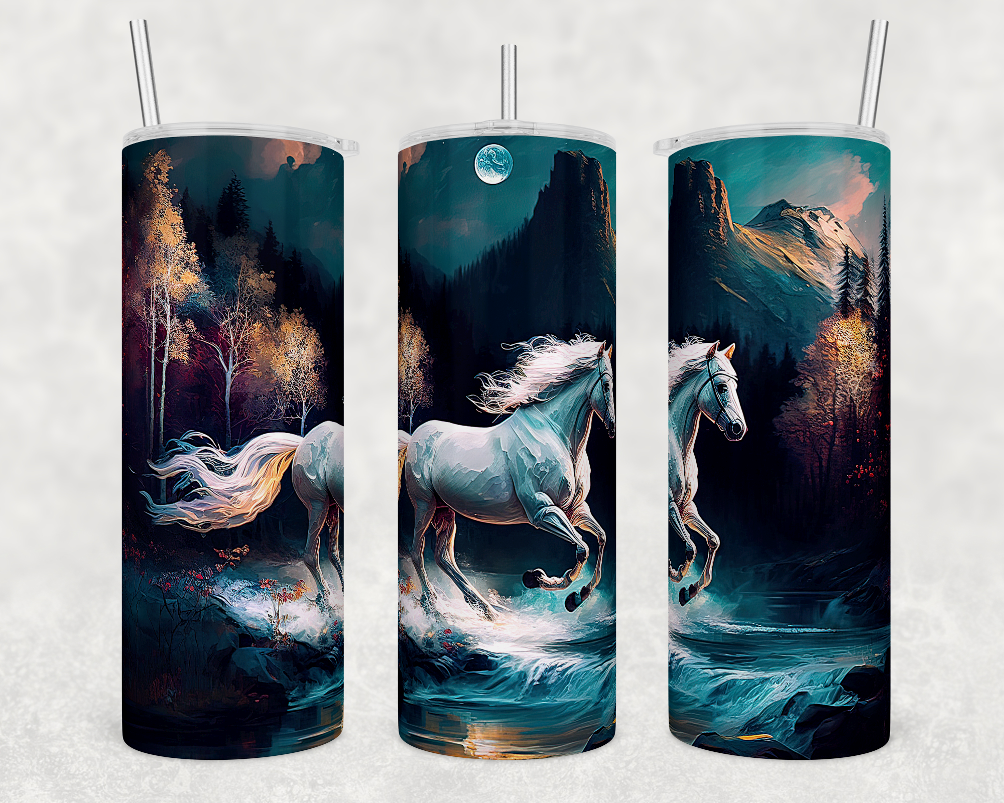 Magical Horse 20oz Skinny Tumbler