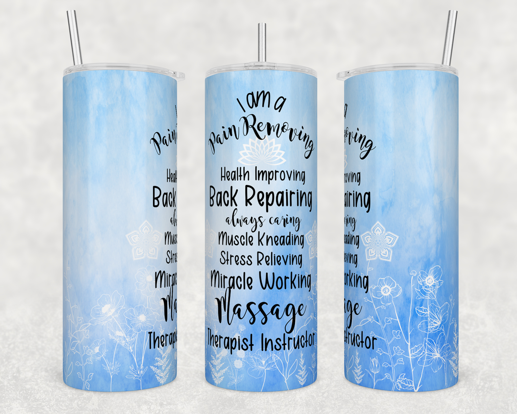 Massage Therapist Instructor 20oz Skinny Tumbler