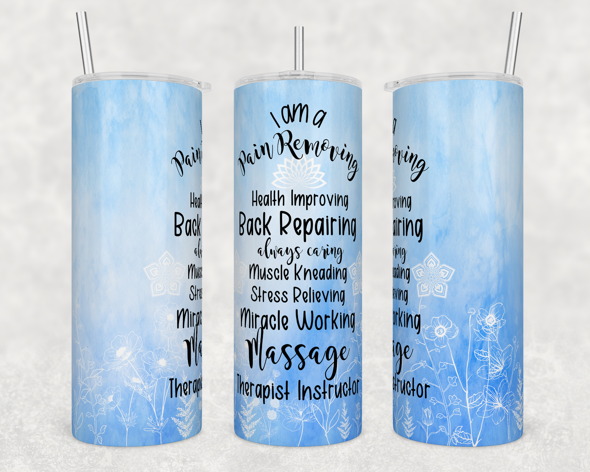 Massage Therapist Instructor 20oz Skinny Tumbler