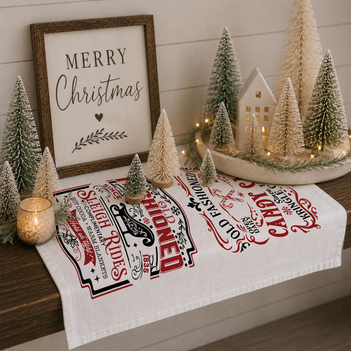 Sleigh + Candy Canes