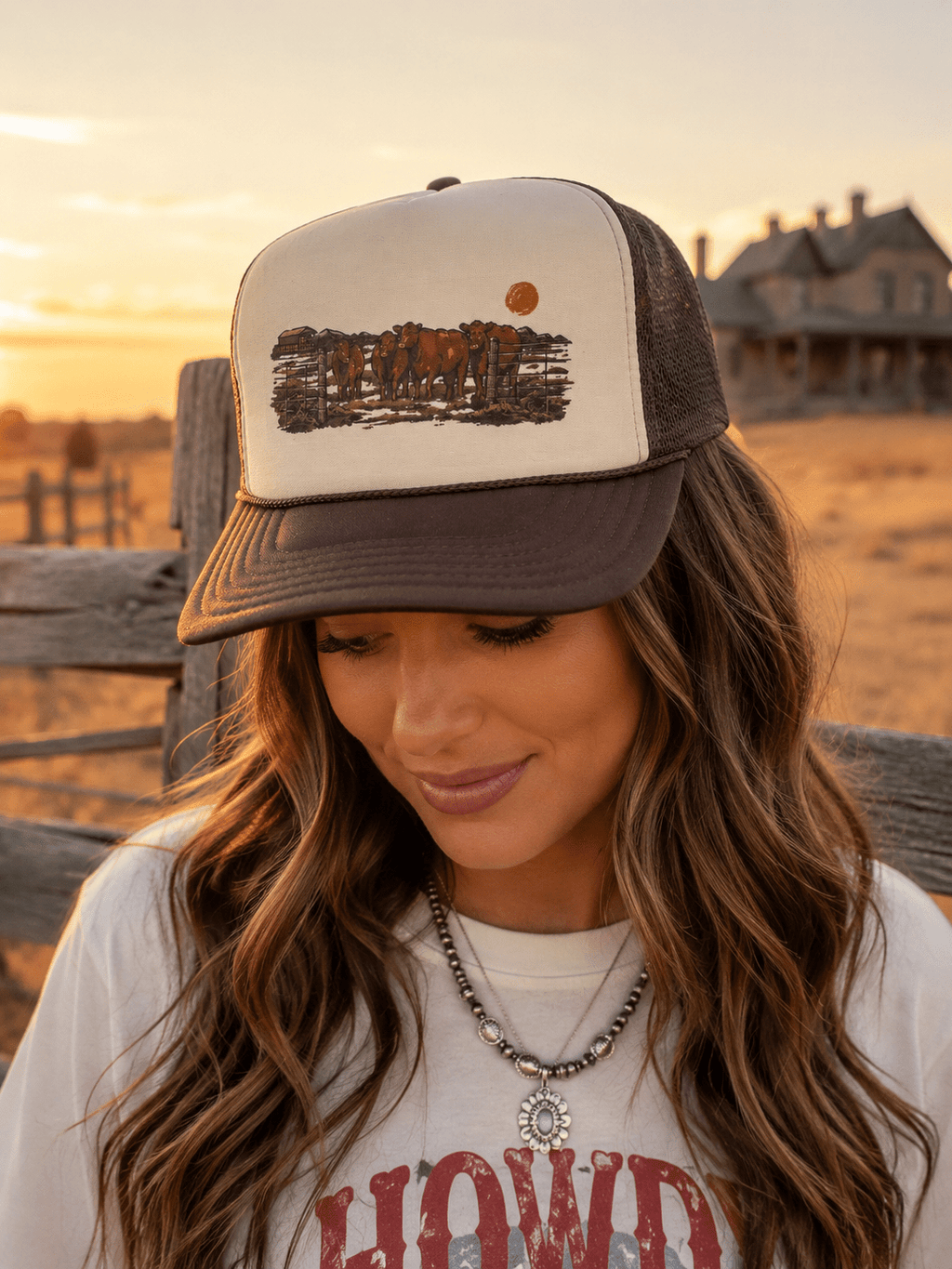 Pasture Red Angus Trucker Hat