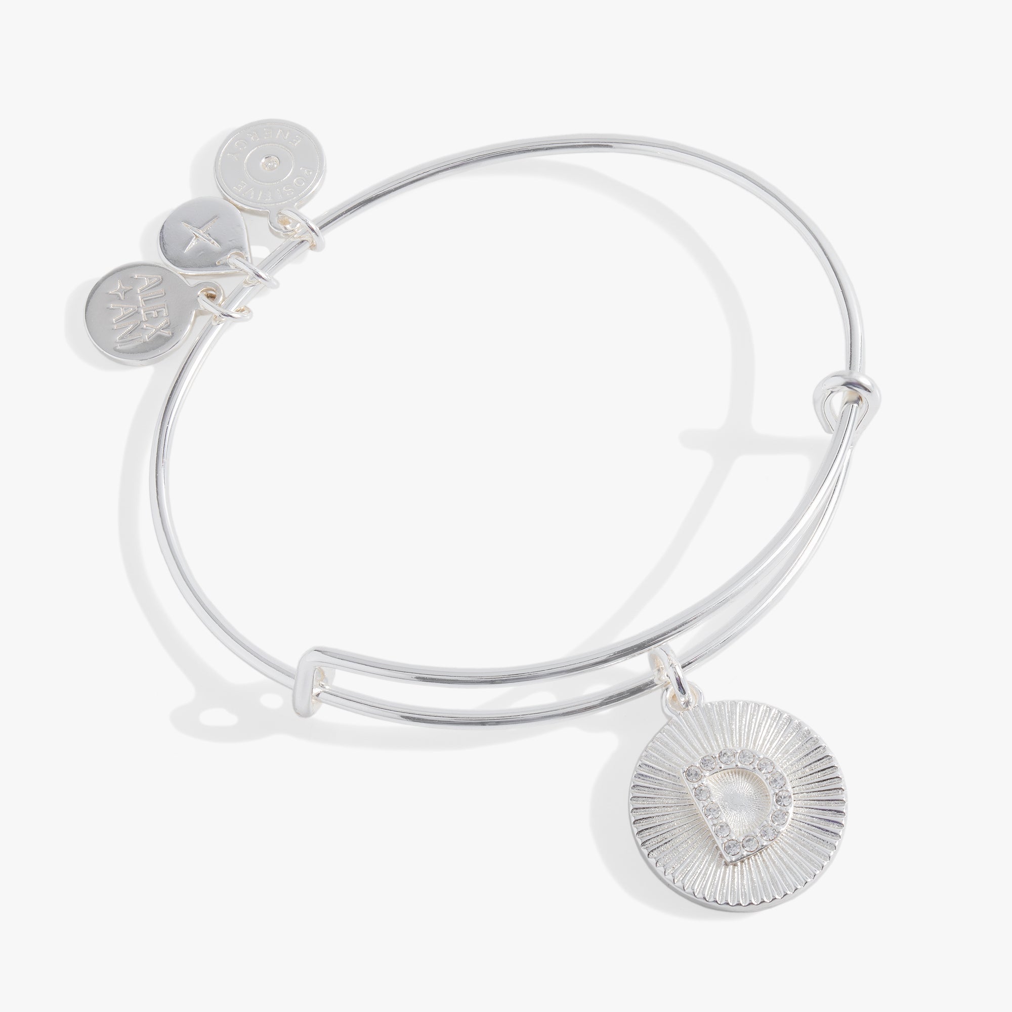 Initial D Pave Starburst Texture Bangle