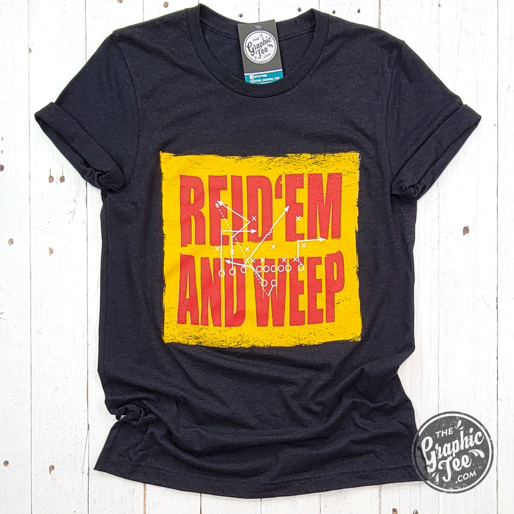Reid 'Em And Weep Black Heather Short Sleeve Crew Neck Tee