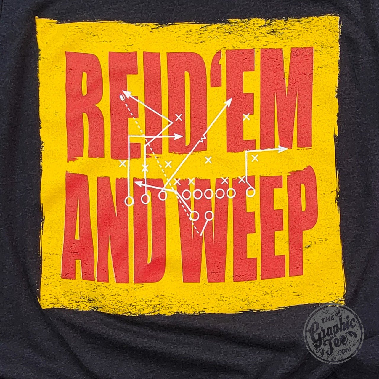 Reid 'Em And Weep Black Heather Short Sleeve Crew Neck Tee
