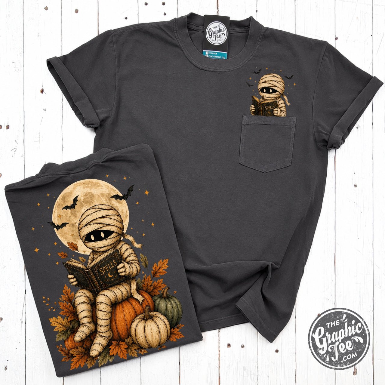 Spellbound Mummy Pigment Dyed Pocket Tee