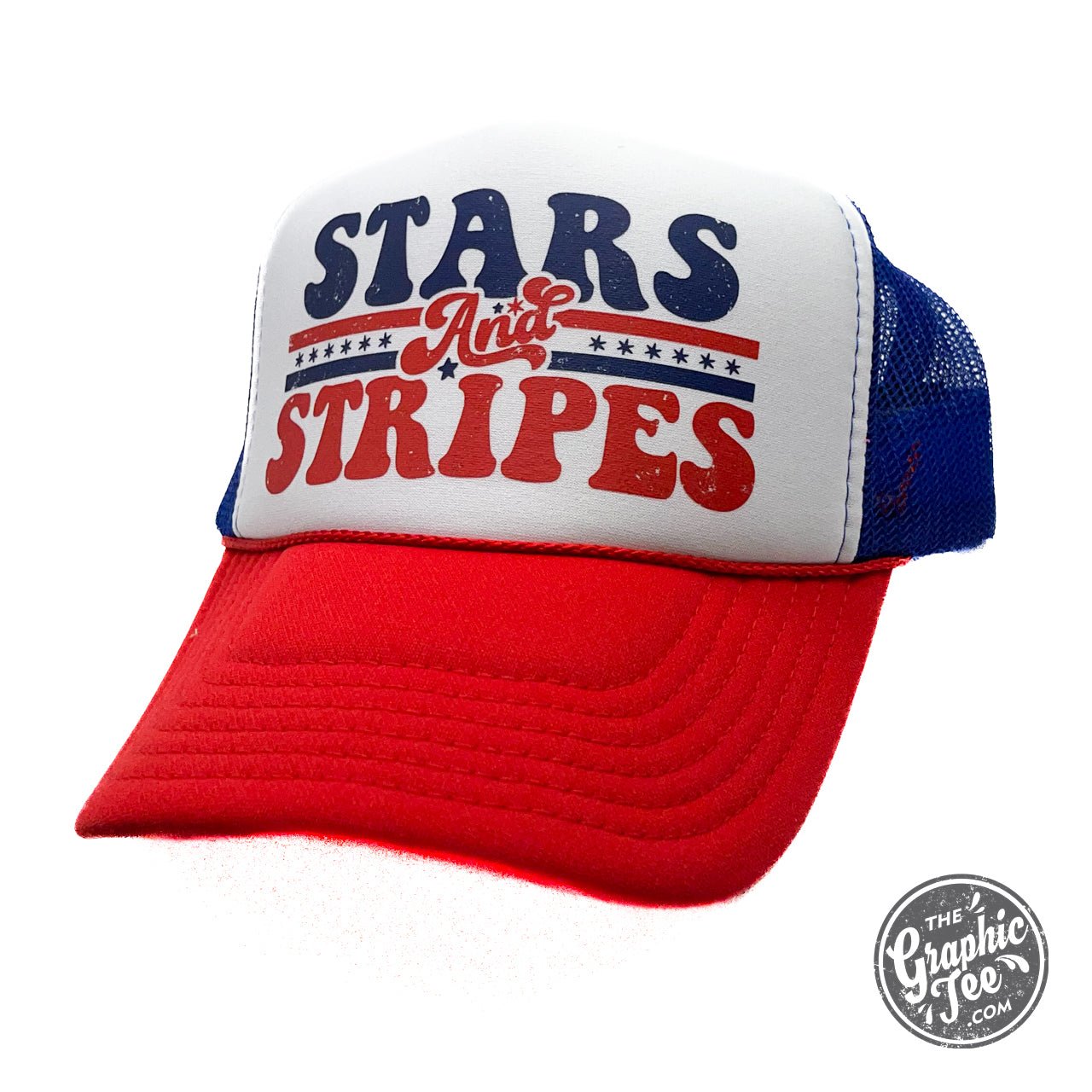 Stars and Stripes Foam Trucker Cap