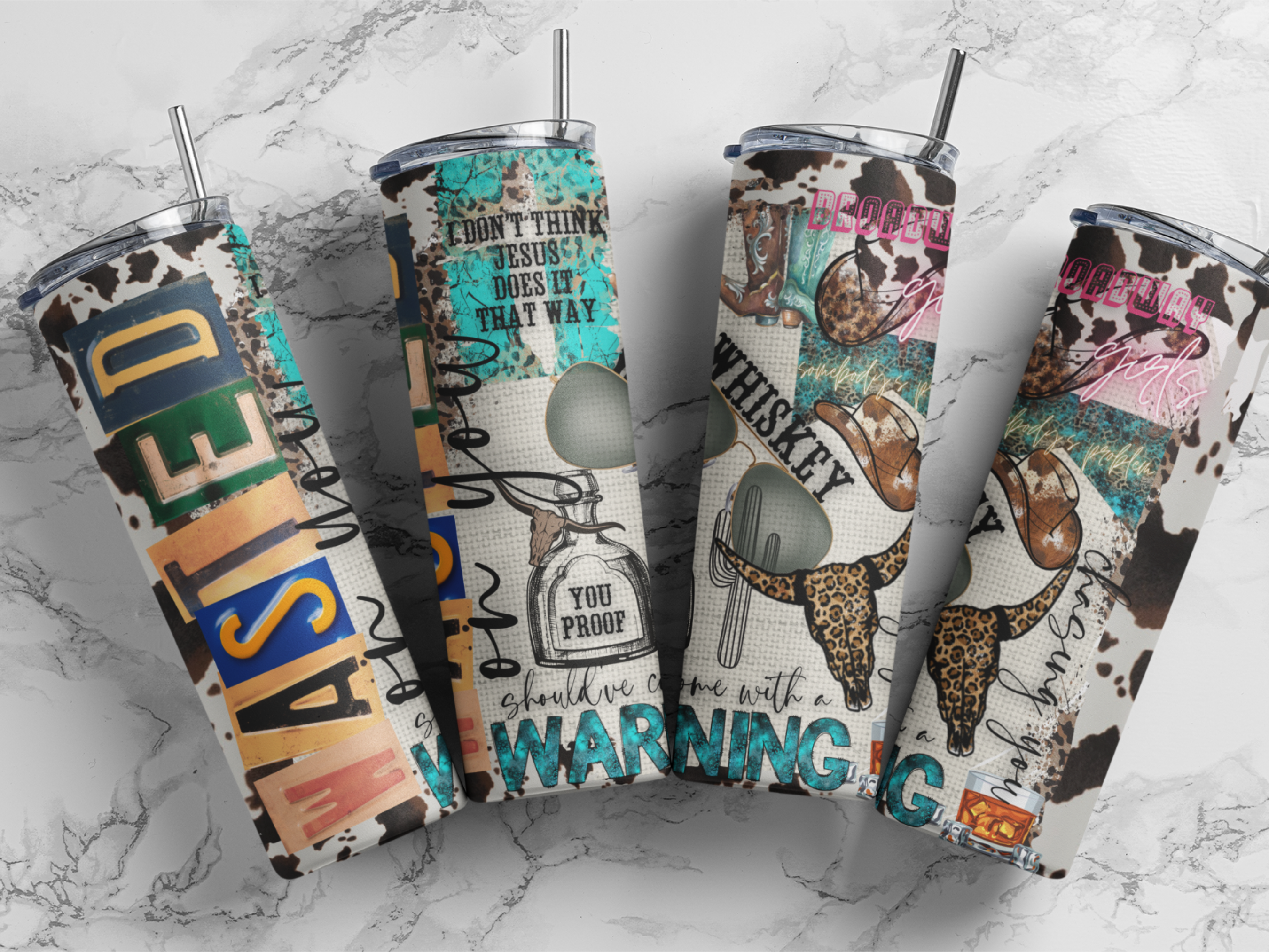 Wasted on You - Morgan Wallen 20oz Skinny Tumbler
