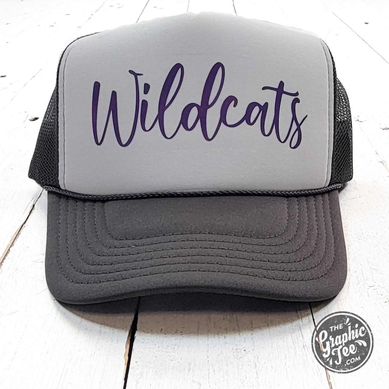 Wildcats Charcoal and White Foam Trucker Cap