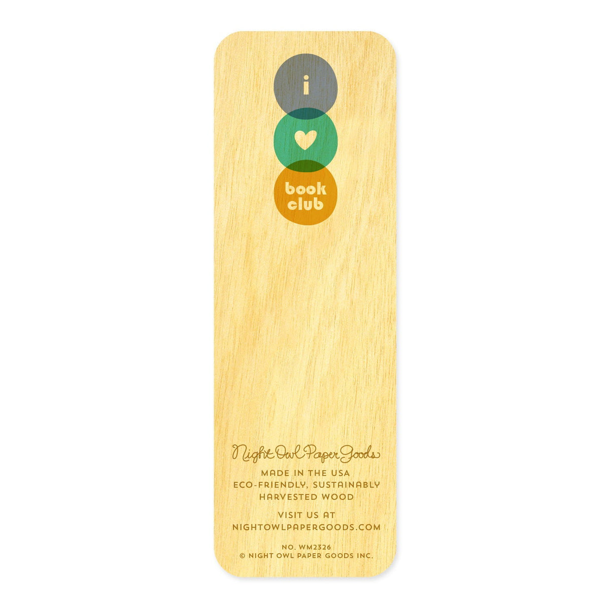 Book Club Book Buddies Wood Mini Bookmark + Pin Gift Set