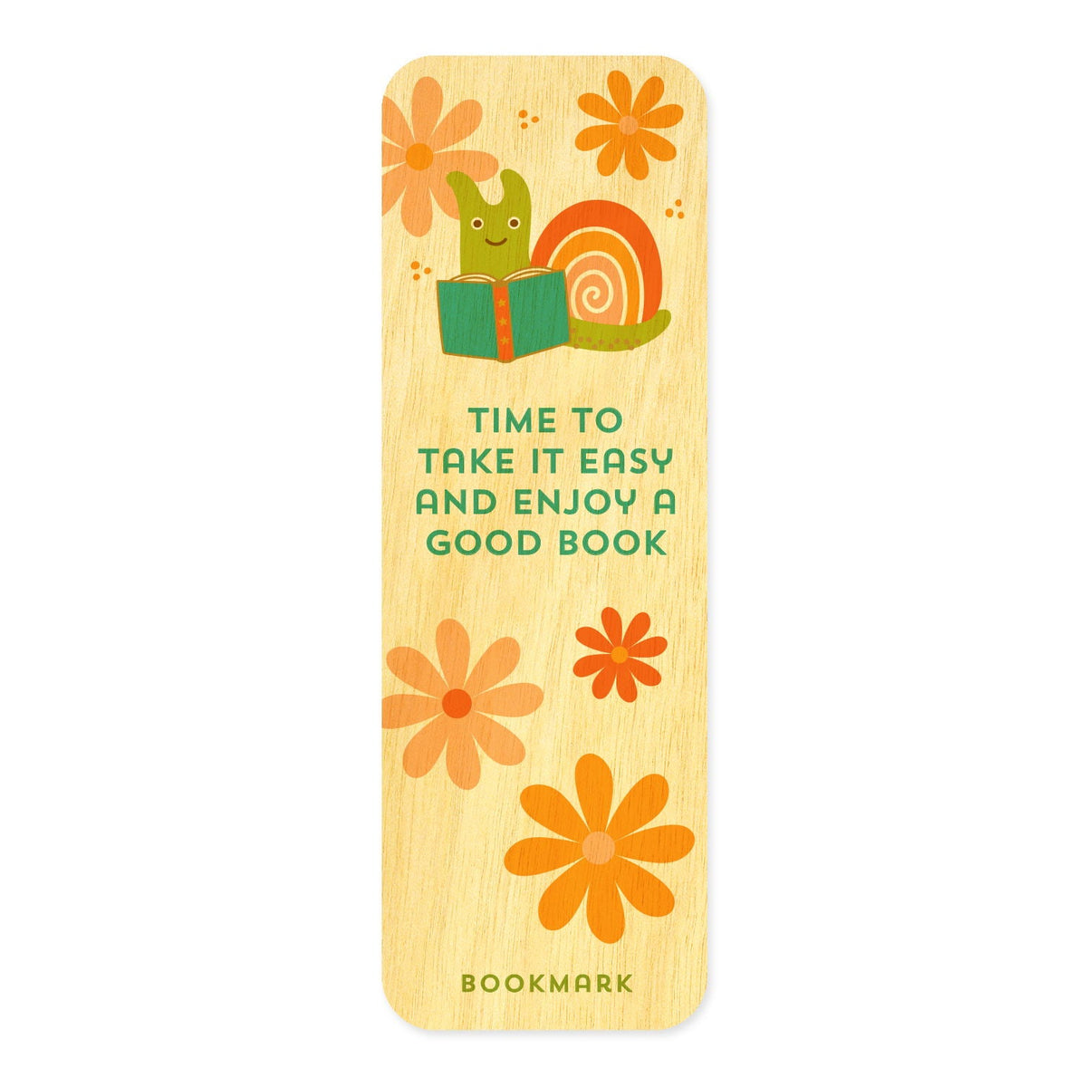 Snail Tales Book Buddies Wood Mini Bookmark + Pin Gift Set